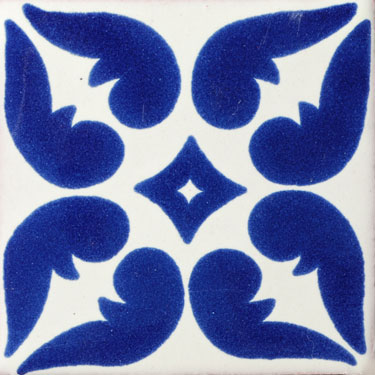 Mexican Ceramic Tile Lion Azul 1033